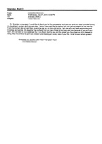 Brett Sheridan's Letter from a patient